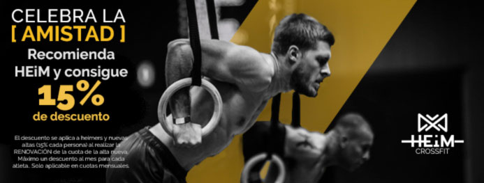 Descuento por recomendación en HEiM CrossFit Pinto
